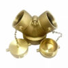 Fire Fighting Brass Siamese Connections With Clapper