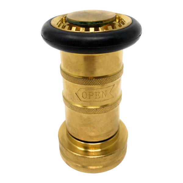 Fire Hose Nozzle, Adjustable Industrial Fog Nozzle04 Adjustable Industrial Fog Nozzle Satin Brass Fire Hose Nozzle