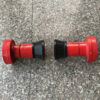 Red Lexan Plastic Industrial Fog Nozzle01 Fire Hose Nozzle Thermoplastic Fire Equipment Spray Jet Fog