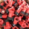Red Lexan Plastic Industrial Fog Nozzle02 Fire Hose Nozzle Thermoplastic Fire Equipment Spray Jet Fog