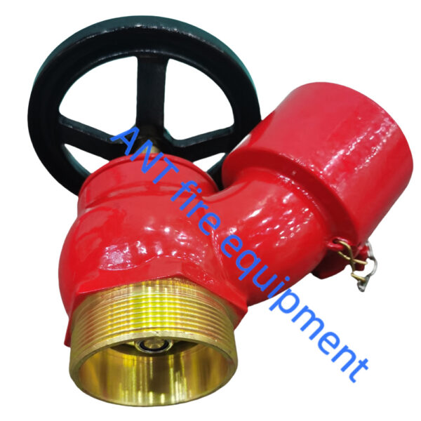 2.5" BS336 Oblique Landing Valve (Brass)